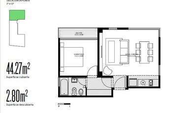 Maipu 3200 - UNIDAD 2 AMBIENTES