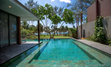 5 bed beachfront pool villa for sale