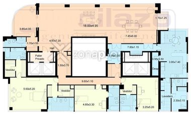 ALQUILER DEPARTAMENTO 5 AMBIENTES FARO  PUERTO MADERO