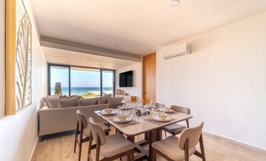 Departamento frente al mar, en Telchac, playa platino.