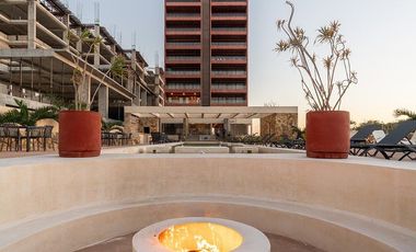 Departamento frente al mar, en Telchac, playa platino.