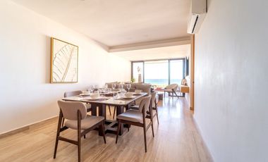 Departamento frente al mar, en Telchac, playa platino.