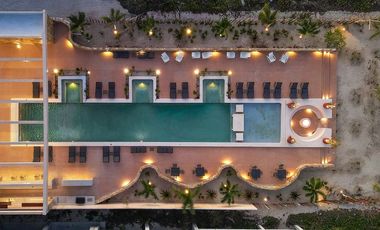 Departamento frente al mar, en Telchac, playa platino.