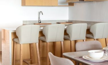 Departamento frente al mar, en Telchac, playa platino.