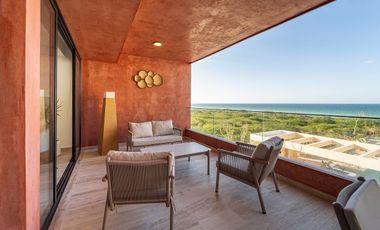 Departamento frente al mar, en Telchac, playa platino.