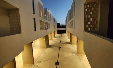 Departamento en renta amueblado en planta baja de una recámara Temozón Norte