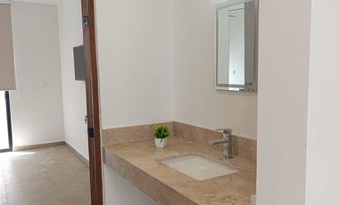 Departamento en renta amueblado en planta baja de una recámara Temozón Norte