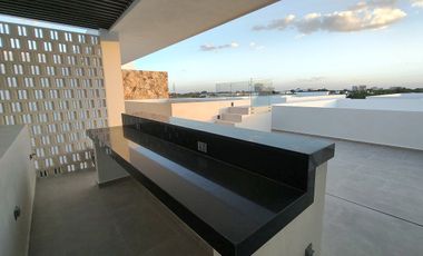 Departamento en renta amueblado en planta baja de una recámara Temozón Norte