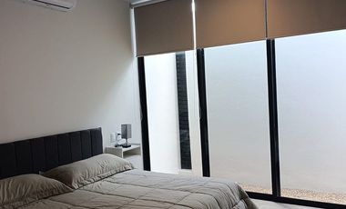 Departamento en renta amueblado en planta baja de una recámara Temozón Norte
