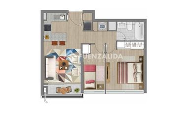 Departamento en Arriendo en metro Lo Ovalle