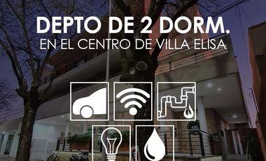 Departamento frente a Plaza Urquiza en Villa Elisa