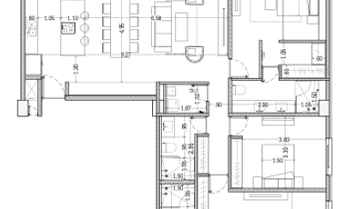 Depto. de 3 recámaras en ARTHOUSE con Refri/Lavasecadora/cortinas