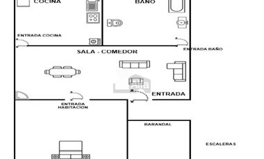 RENTA DEPARTAMENTO PARA DOS PERSONAS COL. GRAL. IGNACIO ZARAGOZA