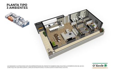 Departamento en 2 plantas en venta 3 ambientes - En Pozo - Sensum Quilmes Condominio   Resort.