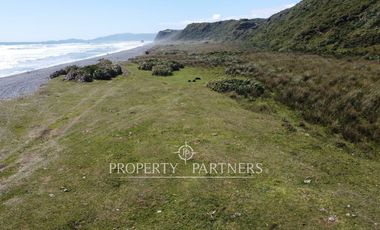 Terreno con orilla de mar en «Playa Rahue», vistas espectaculares y alto potencial inmobiliario