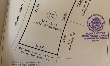 Terreno Comercial en Renta – Fracc. Residencial Las Cumbres, Xalapa, Ver.