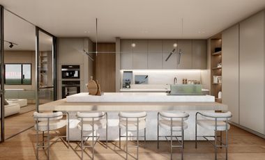 Departamento de 4 ambientes con dependencia y balcón terraza en Bajo Belgrano full amenities