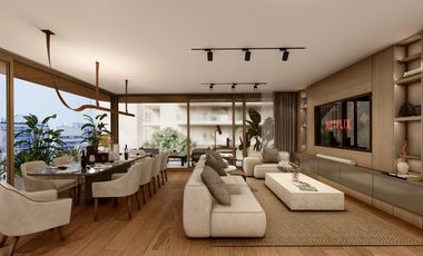 Departamento de 4 ambientes con dependencia y balcón terraza en Bajo Belgrano full amenities