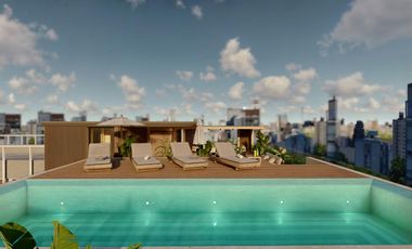 Departamento de 4 ambientes con dependencia y balcón terraza en Bajo Belgrano full amenities