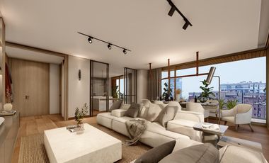 Departamento de 4 ambientes con dependencia y balcón terraza en Bajo Belgrano full amenities
