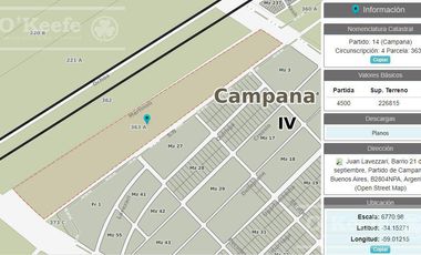 23 HA. INDUSTRIALES EN VENTA ZONA NORTE CAMPANA - IDEAL DESARROLLO