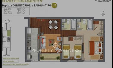 Acogedor departamento en Condominio Las Palmas