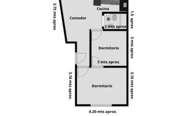 VENTA DEPARTAMENTO 3 AMB CIUDADELA