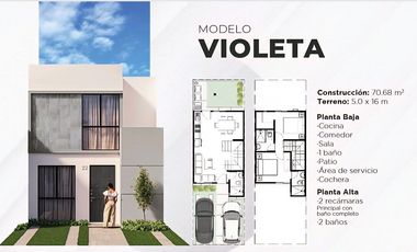 Casa en preventa de 2 niveles con 2 recámaras y amenidades