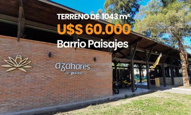 Terreno en venta en Lote 04 en Azahares del Paraná, Barrio Paisajes, Fighiera