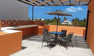 VILLA CON PISCINA Y ROOFTOP PRIVADO EN CHELEM PUERTO, YUC.