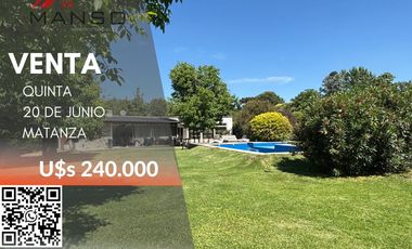 Quinta en  20 de Junio