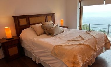 Casa en Arriendo en Preciosa casa con vista al mar en calle Las Perlas en Subida del Encanto Reñaca