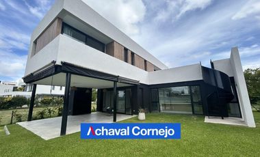 VENTA y ALQUILER casa al lago en barrio Vistas, Puertos (3 dormitorios, dependencia, pileta)