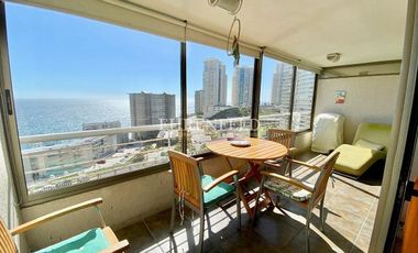 Concón, Costa de Montemar. Departamento de 84 m2, vista al mar.