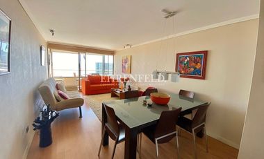 Concón, Costa de Montemar. Departamento de 84 m2, vista al mar.