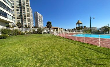 Concón, Costa de Montemar. Departamento de 84 m2, vista al mar.
