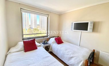 Concón, Costa de Montemar. Departamento de 84 m2, vista al mar.