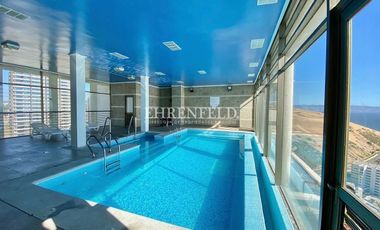 Concón, Costa de Montemar. Departamento de 84 m2, vista al mar.