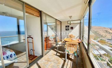 Concón, Costa de Montemar. Departamento de 84 m2, vista al mar.