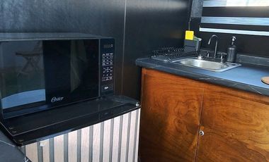 Casa en venta tipo Tiny House contenedor en Aldea Balha Telchac Puerto, Yucatán.