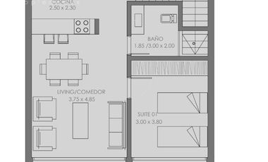 Espectacular 3 ambientes en Cabral 3300 con balcon y terraza
