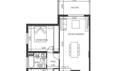 Departamento   4 AMBIENTES FRENTE PISO  11 A- General San Martin