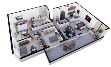 Departamento   4 Ambientes al Frente Piso  8 H  Con gran balcón- General San Martin