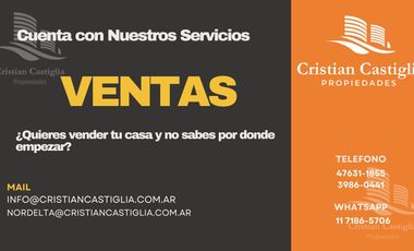 Casa de 3 ambientes con Jardin, Patio, Terraza y Garage en Villa Adelina en Venta