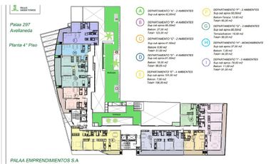 Departamento de cuatro ambientes en venta en Avellaneda