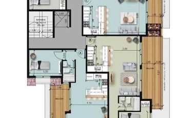 Venta en obra, Tigre, Excelente departamento 3 dormitorios y 2 baños, balcón aterrazado