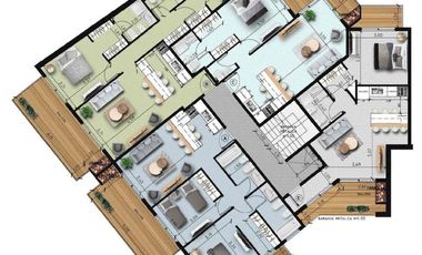 Venta en obra, Tigre, Excelente departamento 3 dormitorios y 2 baños, balcón aterrazado