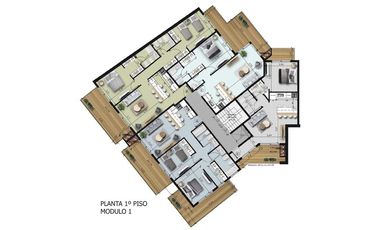 Venta en obra, Tigre, Excelente departamento 3 dormitorios y 2 baños, balcón aterrazado