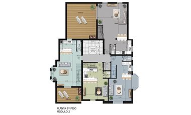 Venta en obra, Tigre, Excelente departamento 3 dormitorios y 2 baños, balcón aterrazado