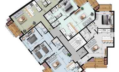 Venta en obra, Tigre, Excelente departamento 3 dormitorios y 2 baños, balcón aterrazado
